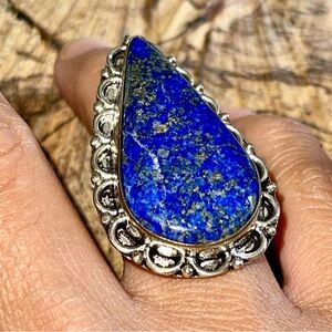 Lapis Lazuli Ring Size 7 1/4